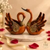 Royal Swan Couple Decorative Showpiece – Set of 2