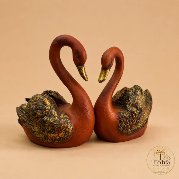 Eternal Love Swan Couple Showpiece – Set of 2