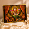 Premium 3D Crystal Embellished Lord Ganesha Wall Photo Frame | Decorative Pooja & Home Decor Frame
